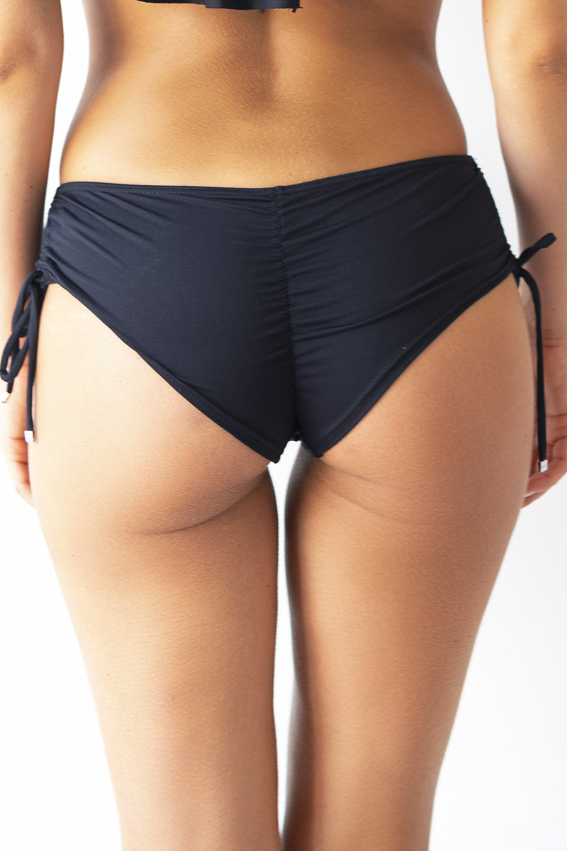 Bas de maillot de bain short-tanga noir